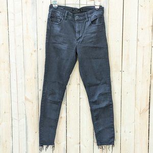 Distressed Black Bridgette Skinny Jeans